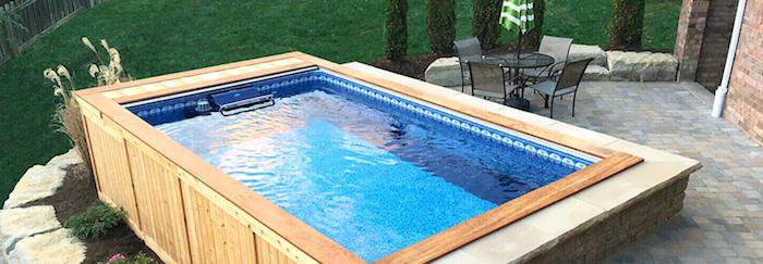 Above ground pool for small space