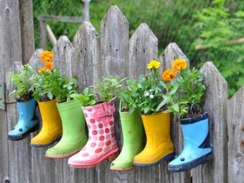 Boots flower pots